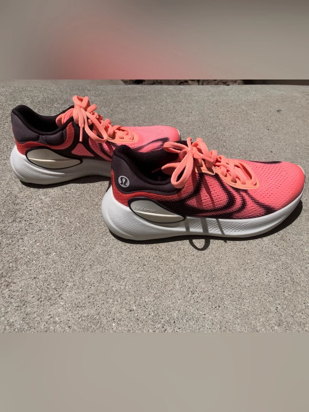 Lululemon Women's BeyondFeel Running Shoes - Size 7, Orange & Black